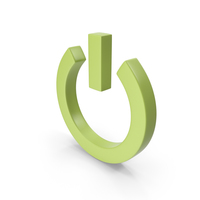 Power Icon Light Green PNG & PSD Images
