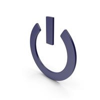 Power Icon Dark Blue PNG & PSD Images