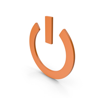 Power Icon Orange PNG & PSD Images