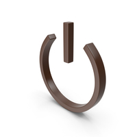Power Icon Brown PNG & PSD Images