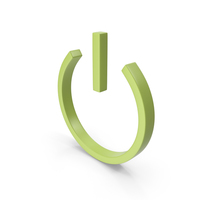 Power Icon Light Green PNG & PSD Images