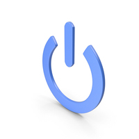 Power Icon Blue PNG & PSD Images