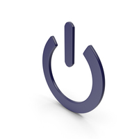 Power Icon Dark Blue PNG & PSD Images