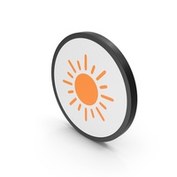 Icon Sun Orange PNG & PSD Images