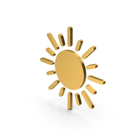 Symbol Sun Gold PNG & PSD Images