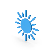 Symbol Sun Blue PNG & PSD Images