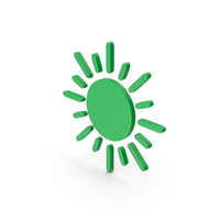 Symbol Sun Green PNG & PSD Images