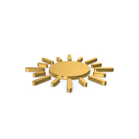 Gold Symbol Sun PNG & PSD Images