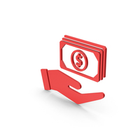 Symbol Banknotes In Hand Red PNG & PSD Images