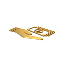 Gold Symbol Banknotes In Hand PNG & PSD Images