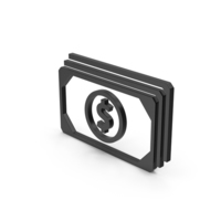 Symbol Banknotes Black PNG & PSD Images