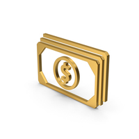 Symbol Banknotes Gold PNG & PSD Images