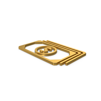 Gold Symbol Banknotes PNG & PSD Images