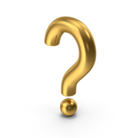 Question Mark Gold PNG & PSD Images