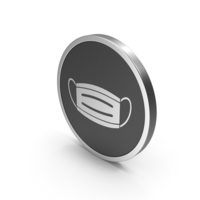 Silver Icon Virus Mask PNG & PSD Images