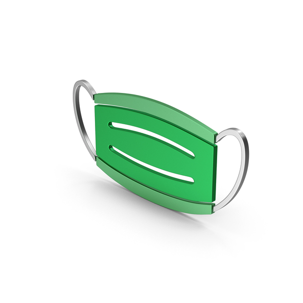 Virus Mask Green Metallic PNG & PSD Images