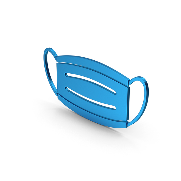 Virus Mask Blue Metallic PNG & PSD Images