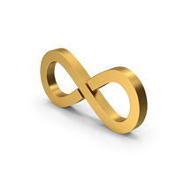 Symbol Infinity Gold PNG & PSD Images