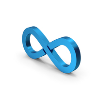 Infinity Blue Metallic PNG & PSD Images