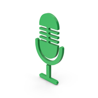 Symbol Microphone Green PNG & PSD Images