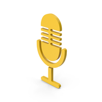 Symbol Microphone Yellow PNG & PSD Images
