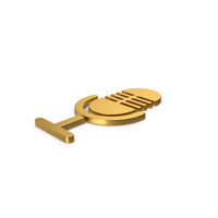 Gold Symbol Microphone PNG & PSD Images