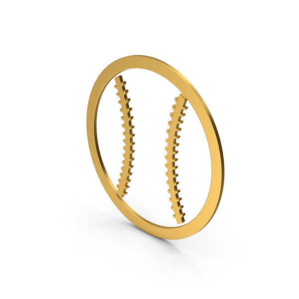 Symbol Baseball Gold PNG & PSD Images