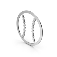 Symbol Baseball Silver PNG & PSD Images