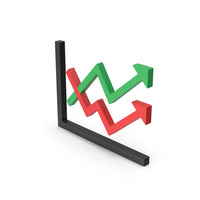 Symbol Graph Chart Arrows Colored PNG & PSD Images