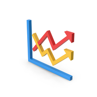 Symbol Graph Chart Arrows Colored PNG & PSD Images