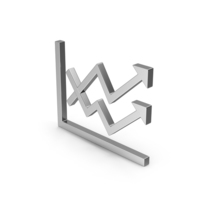 Symbol Graph Chart Arrows Silver PNG & PSD Images