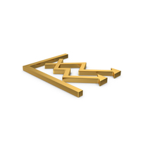 Gold Symbol Graph Chart Arrows PNG & PSD Images