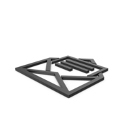Black Symbol Letter With Paper PNG & PSD Images