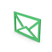 Symbol Envelope Green PNG & PSD Images