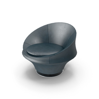 Leolux Swivel Leather Armchair PNG & PSD Images