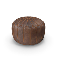 Moroccan Leather Pouffe PNG & PSD Images