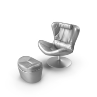 Natuzzi Leather Sound Chair PNG & PSD Images