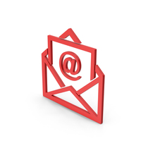 Symbol Email Envelope Red PNG & PSD Images