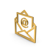 Symbol Email Envelope Gold PNG & PSD Images