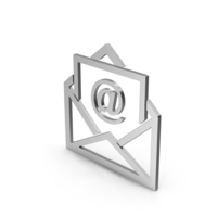 Symbol Email Envelope Silver PNG & PSD Images