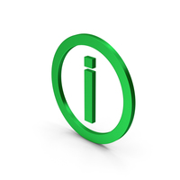 Inverted Exclamation Mark Green Metallic PNG & PSD Images
