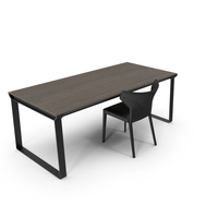 Omega Table And Pigreco Chair PNG & PSD Images
