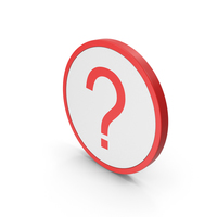 Icon Question Mark Red PNG & PSD Images