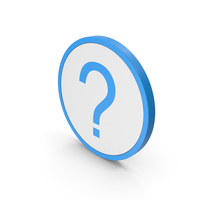 Icon Question Mark Blue PNG & PSD Images