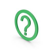 Symbol Question Mark Green PNG & PSD Images