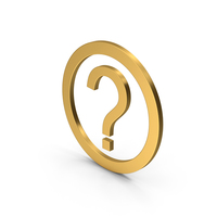 Symbol Question Mark Gold PNG & PSD Images