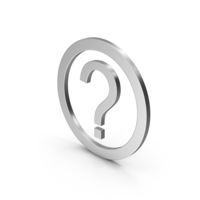 Symbol Question Mark Silver PNG & PSD Images