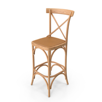Parisienne Cafe Bar Stool PNG & PSD Images