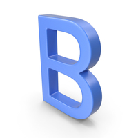 Letter B Blue PNG & PSD Images