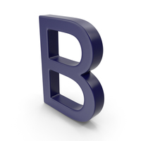 Letter B Dark Blue PNG & PSD Images